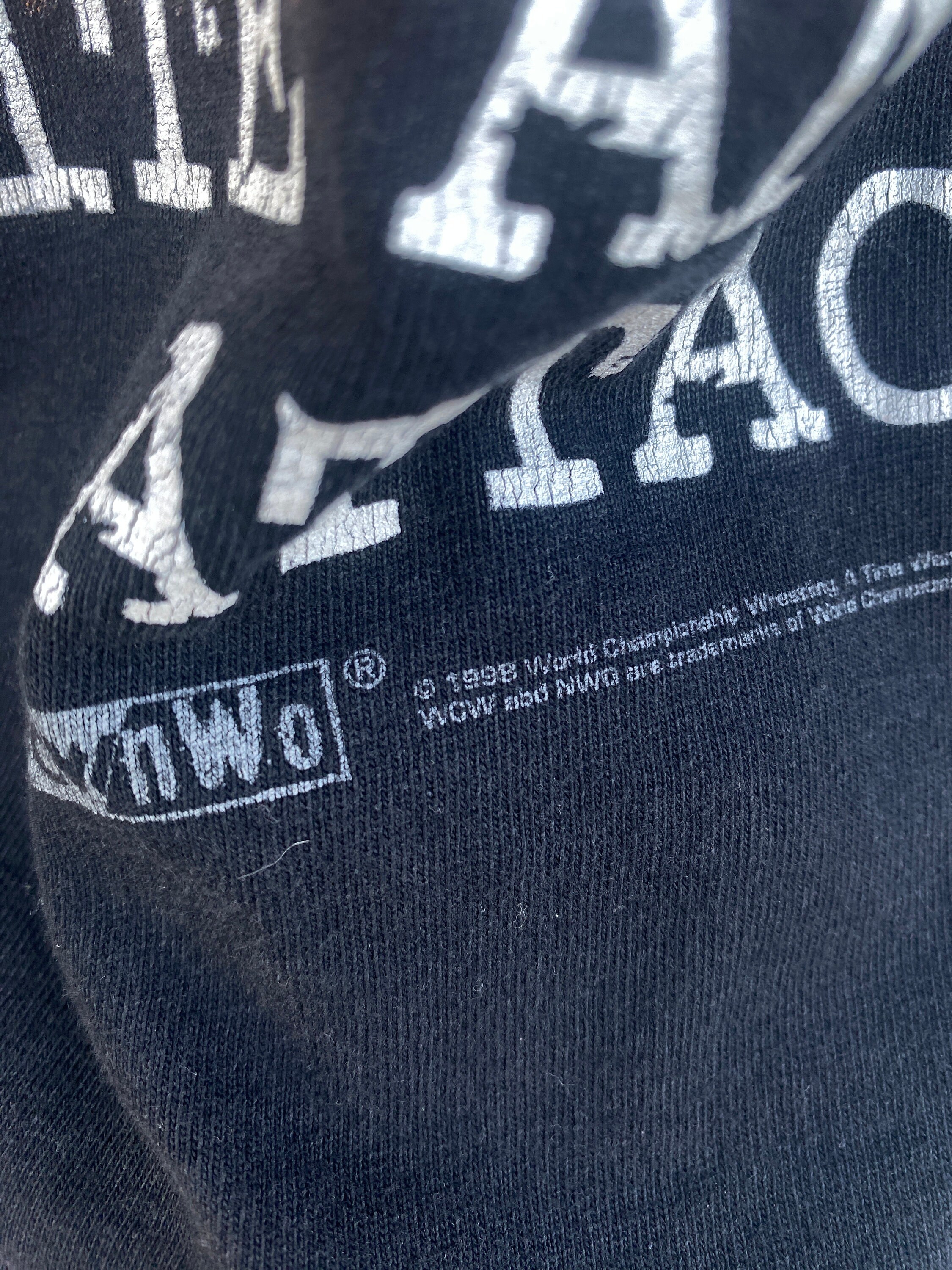 Vintage 1998 WCW NWO Pro Wrestling T-shirt / Vintage 90s Wrestling 