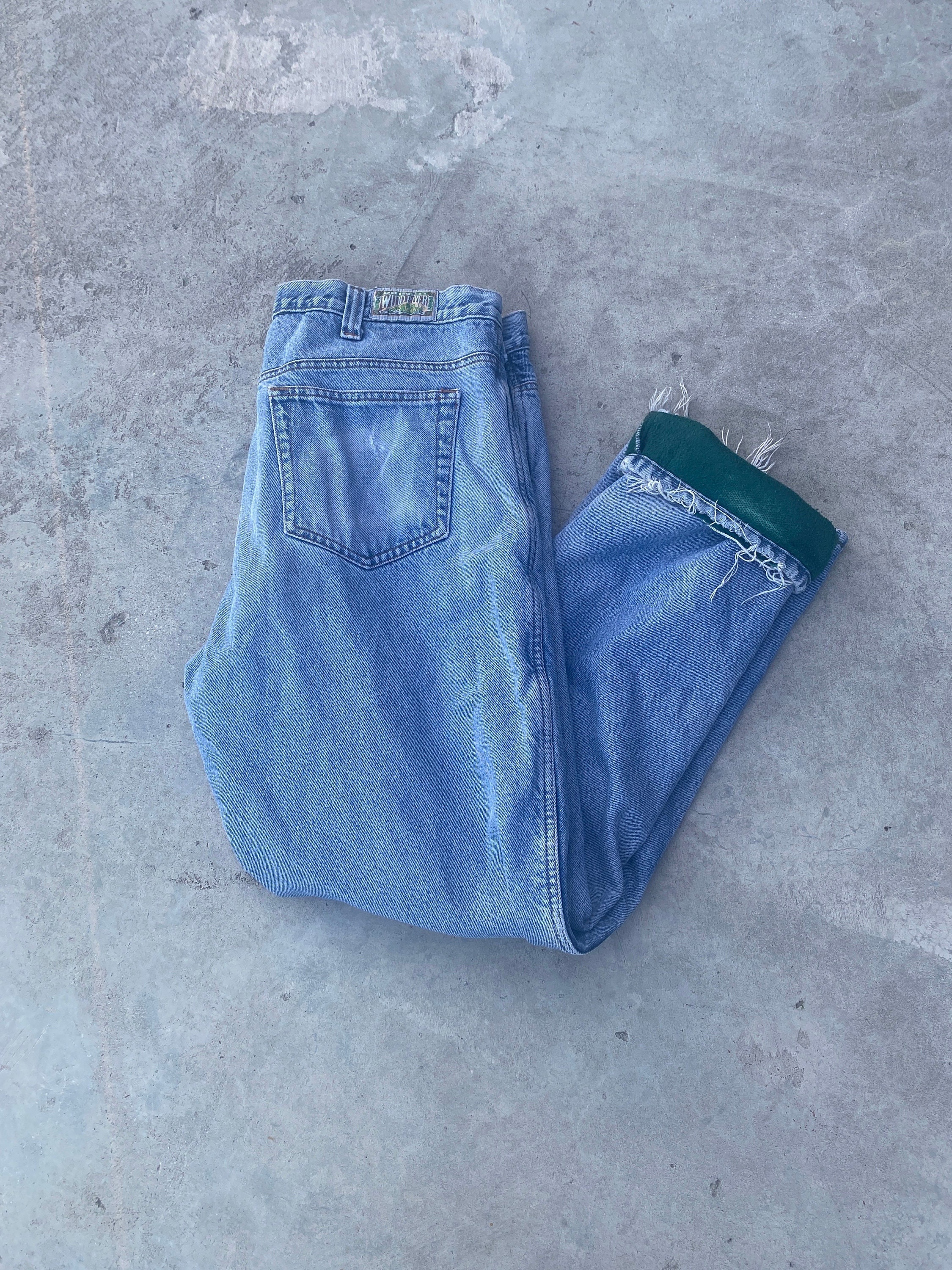 Fleece Lined Jeans Women Etsy UK
