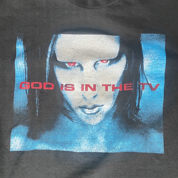Vintage 1998 Marilyn Manson “God is in The TV” Ba… - image 3