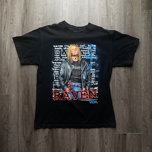 Vintage 1998 WCW Raven Wrestling T-Shirt / Vintage 90s Pro Wrestling Shirt / Retro Style / Raven / Grunge Tee / Streetwear / Wwe Ecw Wwf