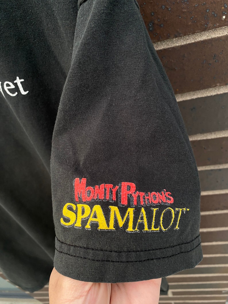 Vintage Y2K Monty Python Spamalot Graphic T-Shirt / Streetwear / Retro Style / Im Not Dead Yet / 2000s Graphic Tee / Movie Vintage image 4