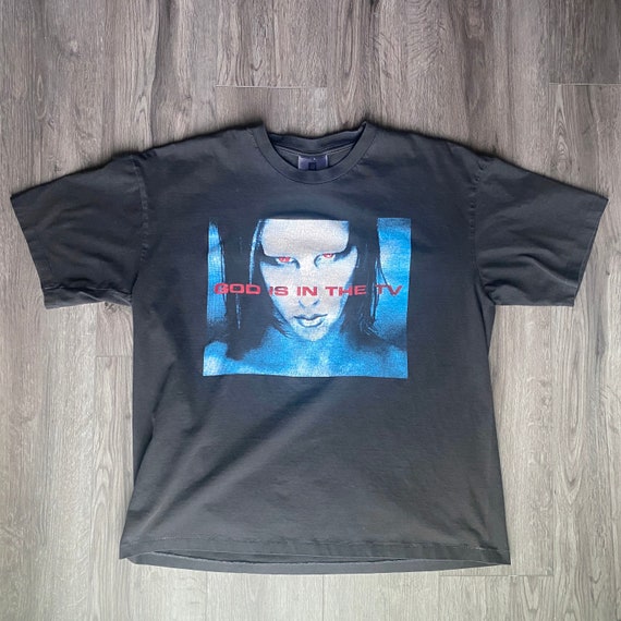 Vintage 1998 Marilyn Manson “God is in The TV” Ba… - image 1