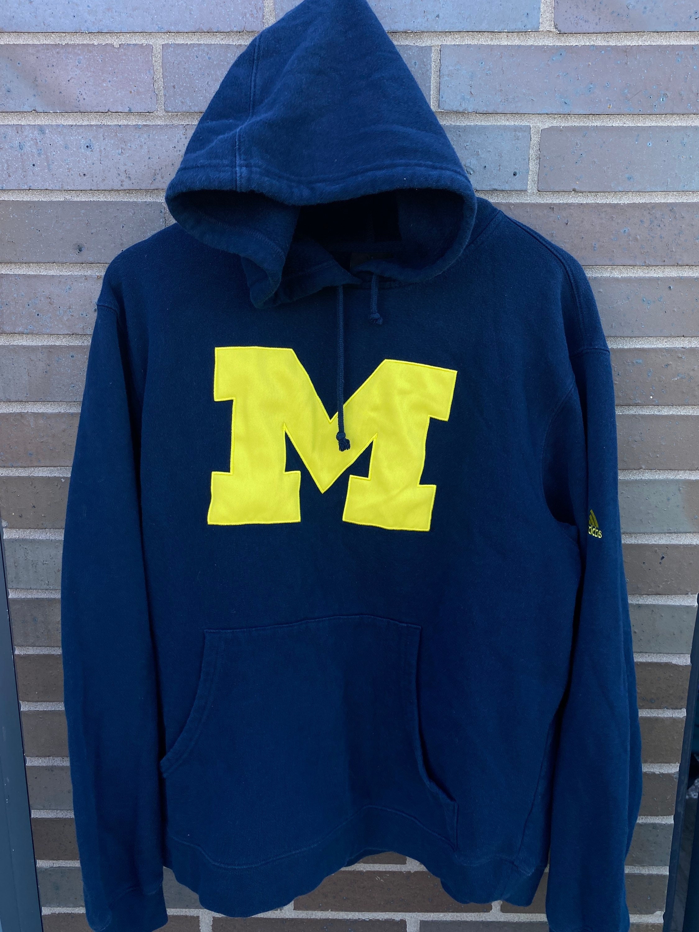 Vintage 90s University Of Michigan Collegiate Hoodie Bordado Sudadera NCAA Ropa deportiva EE. UU. Michigan Wolverines Etsy Mexico