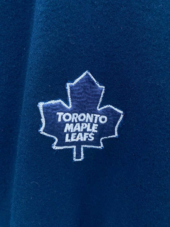 Vintage 90s Toronto Maple Leafs Varsity Jacket / … - image 5