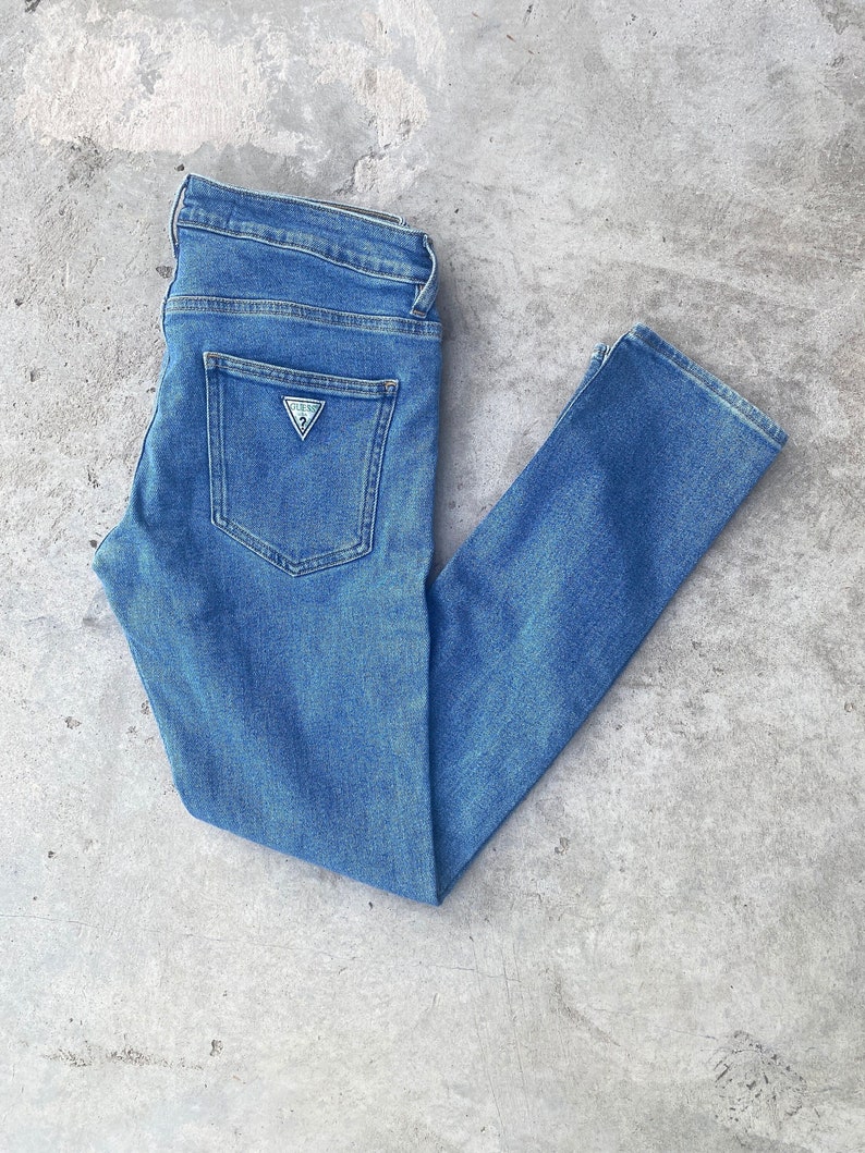 Vintage Y2K Guess Jeans Blue Denim Jeans / Made in USA / Rare Vintage / American Vintage / Streetwear Fashion / Vintage Pants image 1