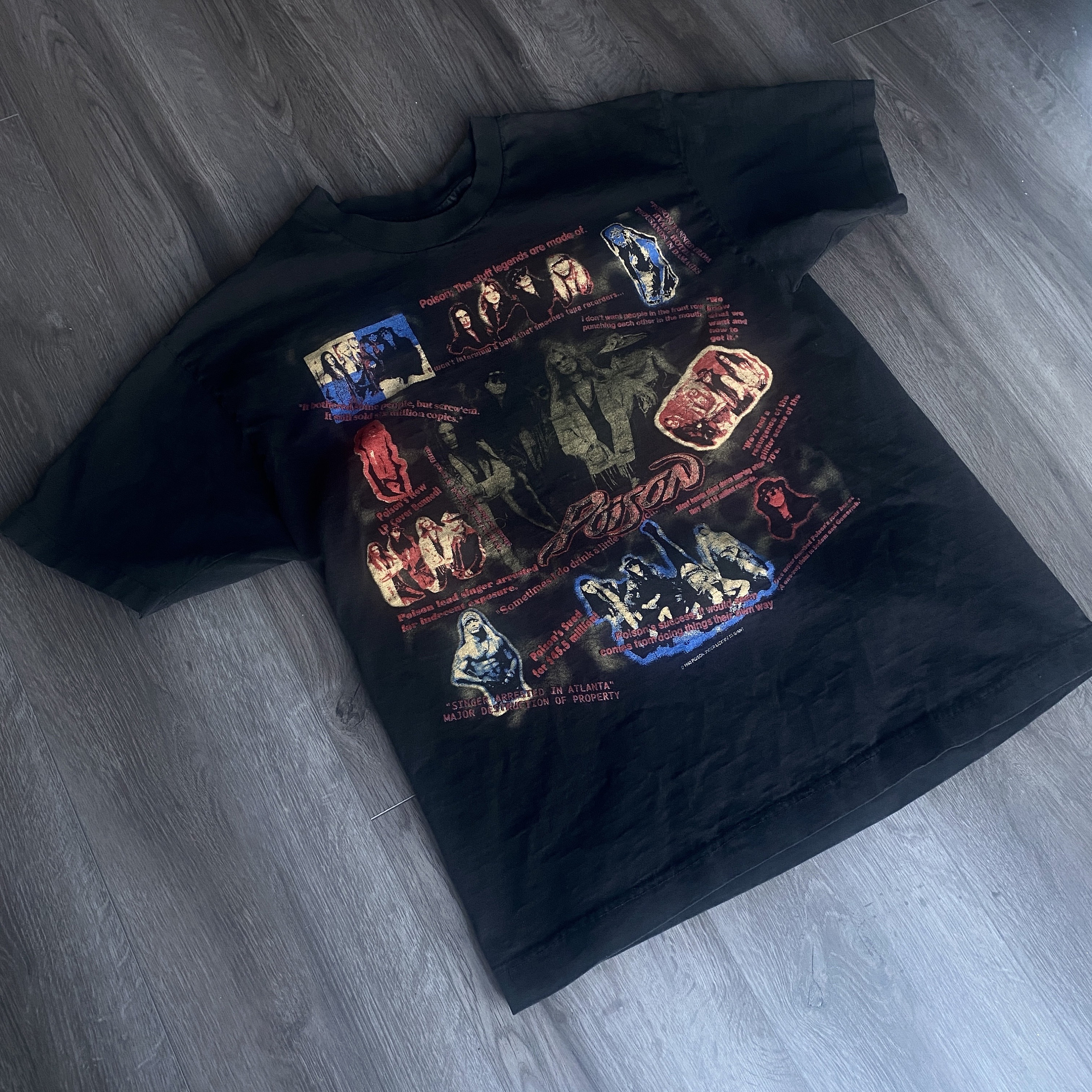 Vintage 1993 Poison “native Tongue” World Tour Shirt / Vintage 90s