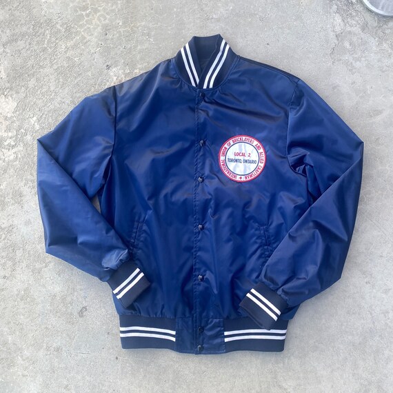 Vintage 80s Union Workers Bomber Jacket / Work Jacket
