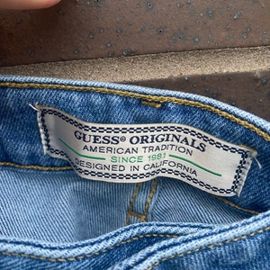 Vintage Y2K Guess Jeans Blue Denim Jeans / Made in USA / Rare Vintage / American Vintage / Streetwear Fashion / Vintage Pants image 5