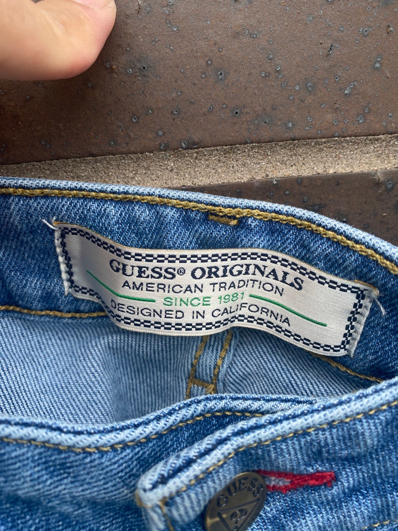Vintage Y2K Guess Jeans Blue Denim Jeans / Made in USA / Rare Vintage / American Vintage / Streetwear Fashion / Vintage Pants image 5