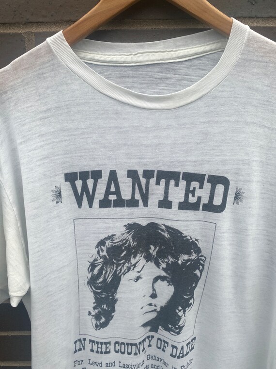 Vintage 80s Jim Morrison Wanted in County of Dade… - image 3
