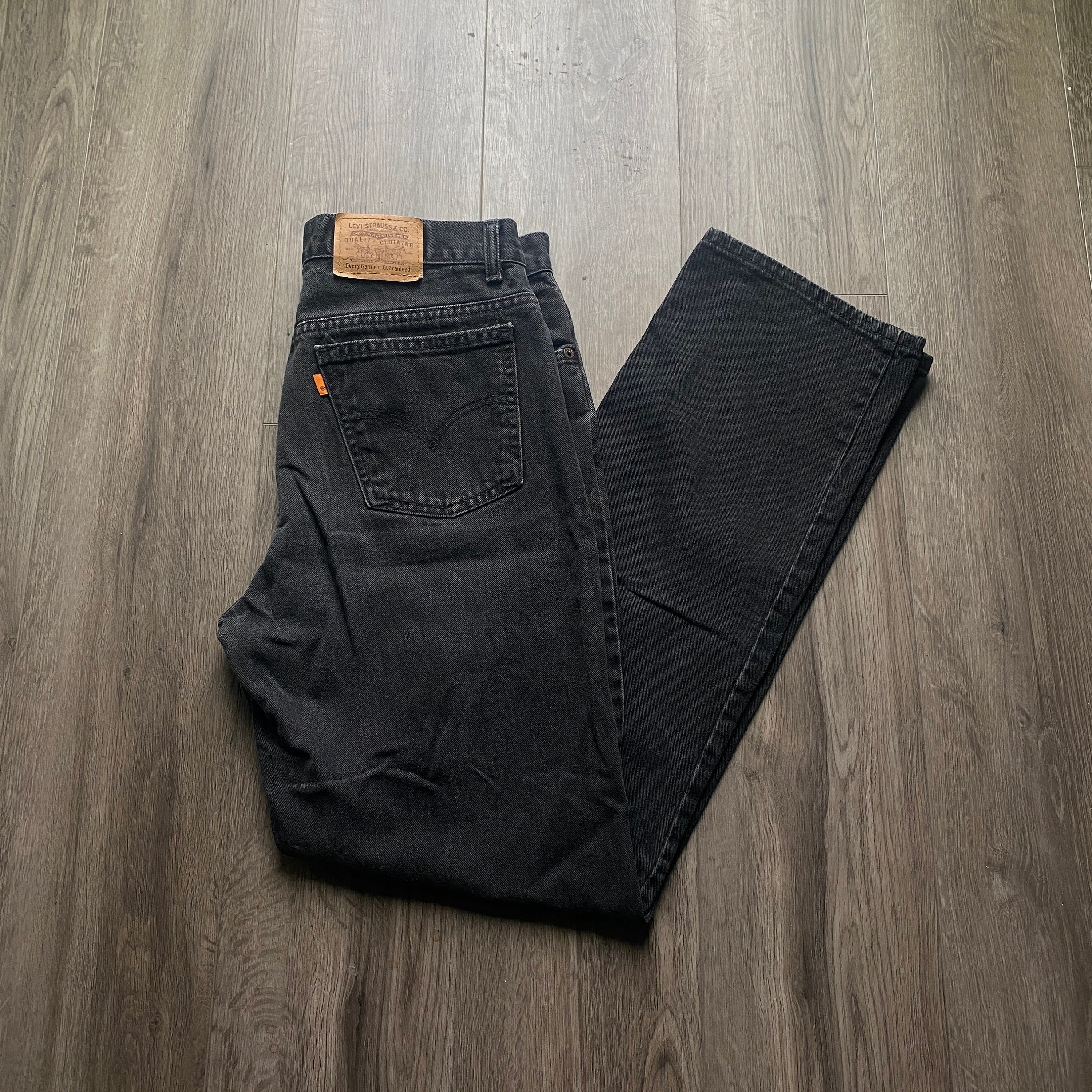 Levi's 501 00s 33x32 Black Wash Denim