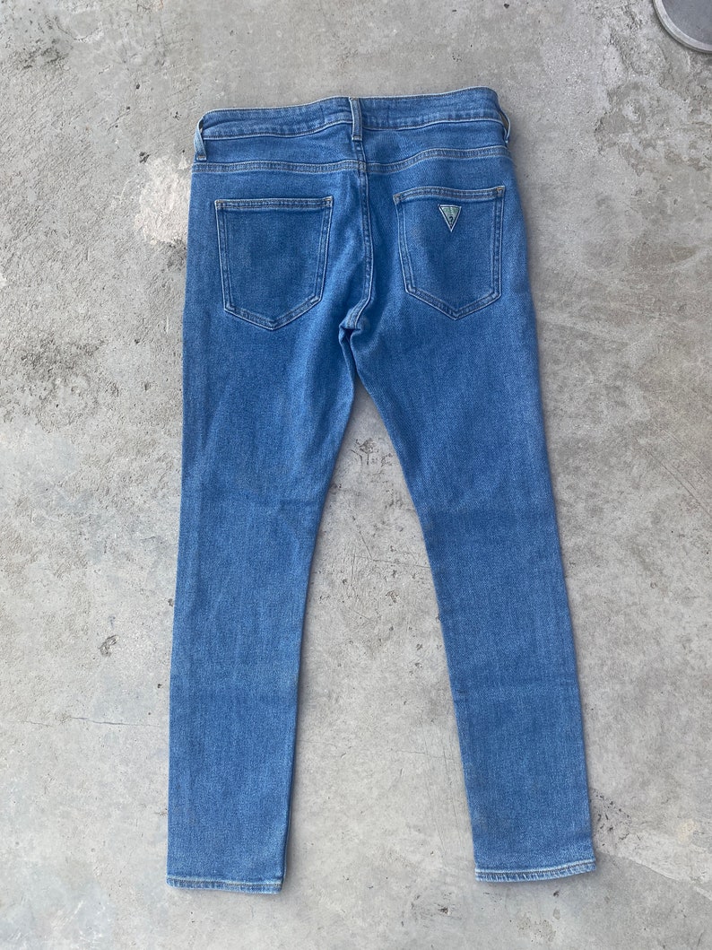 Vintage Y2K Guess Jeans Blue Denim Jeans / Made in USA / Rare Vintage / American Vintage / Streetwear Fashion / Vintage Pants image 3