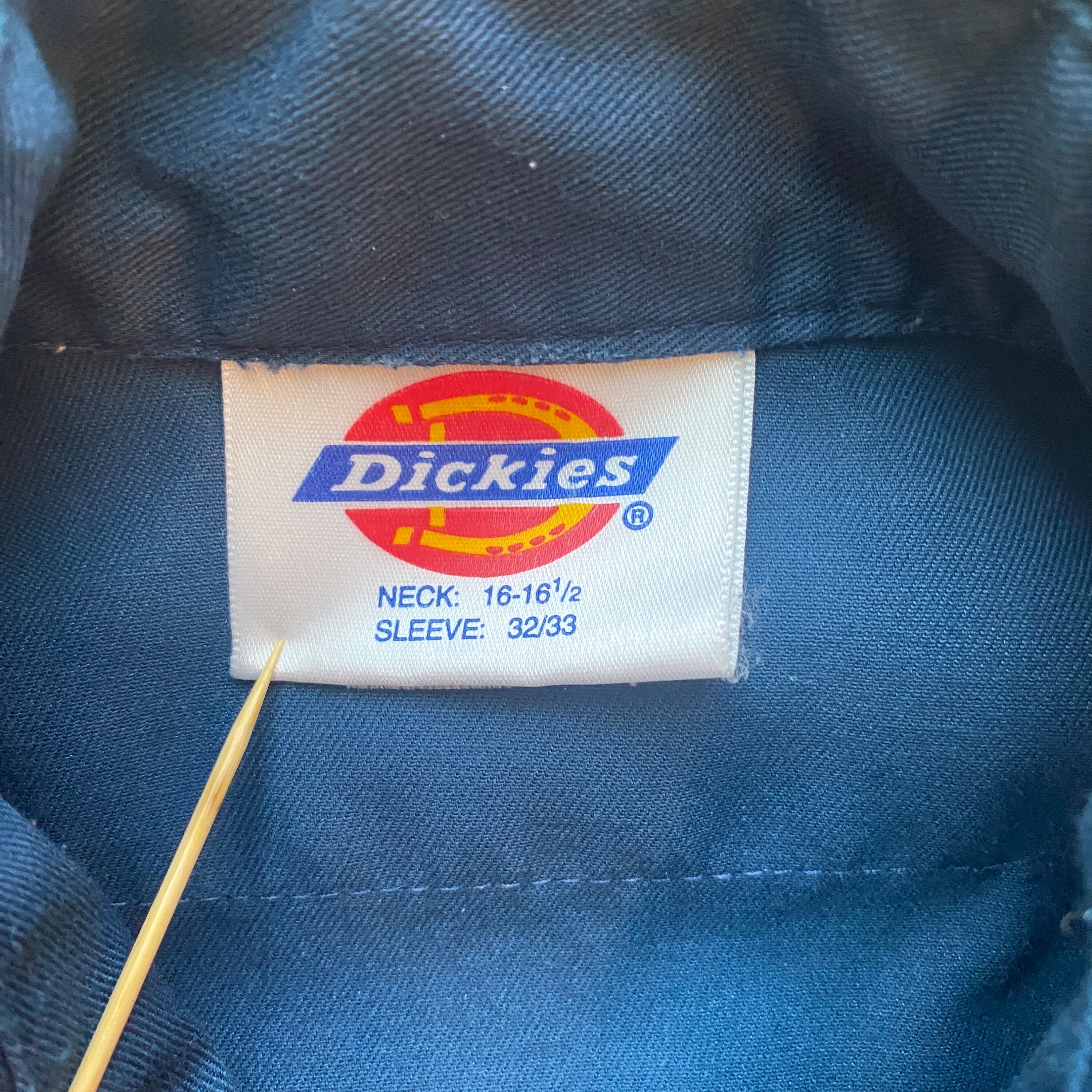 Vintage 90s Dickies Work Shirt / 1990s Button up / Vintage 
