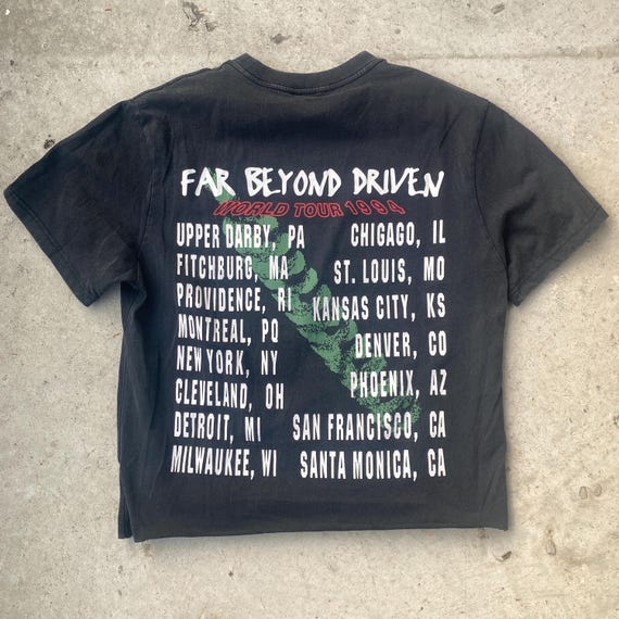 1994 Pantera Far Beyond Driven Tシャツ 90s Vintage 1994 Pantera Far Beyond Driven Tour T-Shirt – Mills