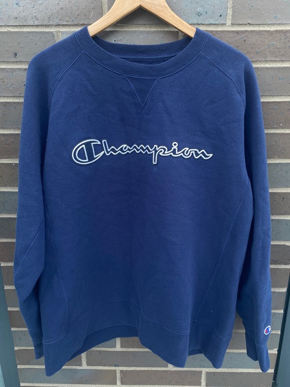 トップス 90s Champion vintage sweat shirt us navy Vintage 90s Navy Blue Champion Sweatshirt / Vintage Pullover