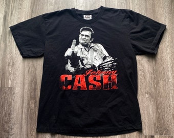 Camiseta vintage de Johnny Cash de los años 90 / Camiseta de banda / Camiseta promocional de música / Camisa de gira / Vintage premium / Música country de EE. UU. / Rock n Roll / Blues