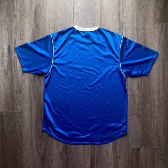 Vintage Y2K Nike Swoosh Graphic Soccer Jersey / 2000s Silver