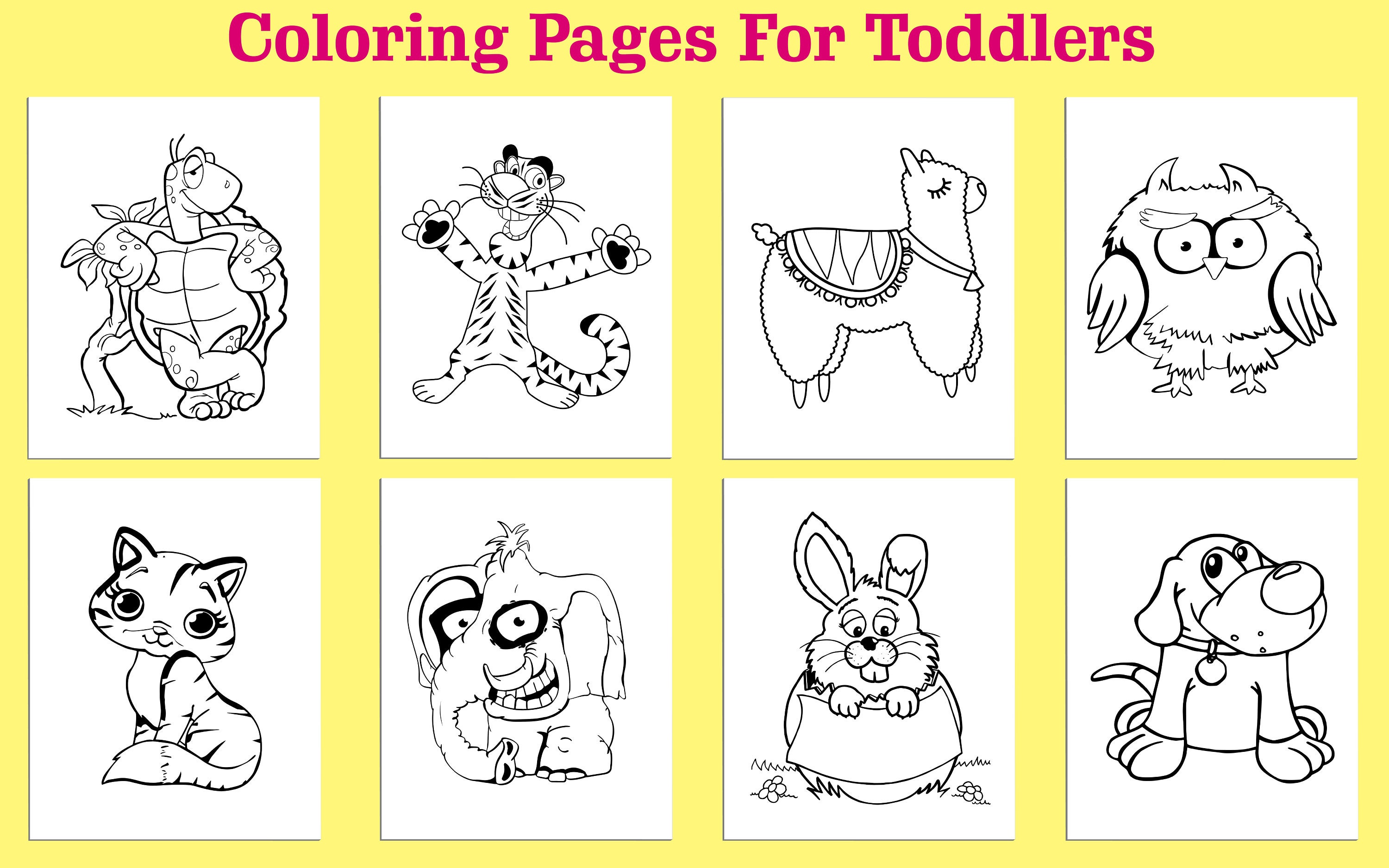 Animal Coloring Pages, Pdf Coloring Pages Animals, Easy Fun Coloring