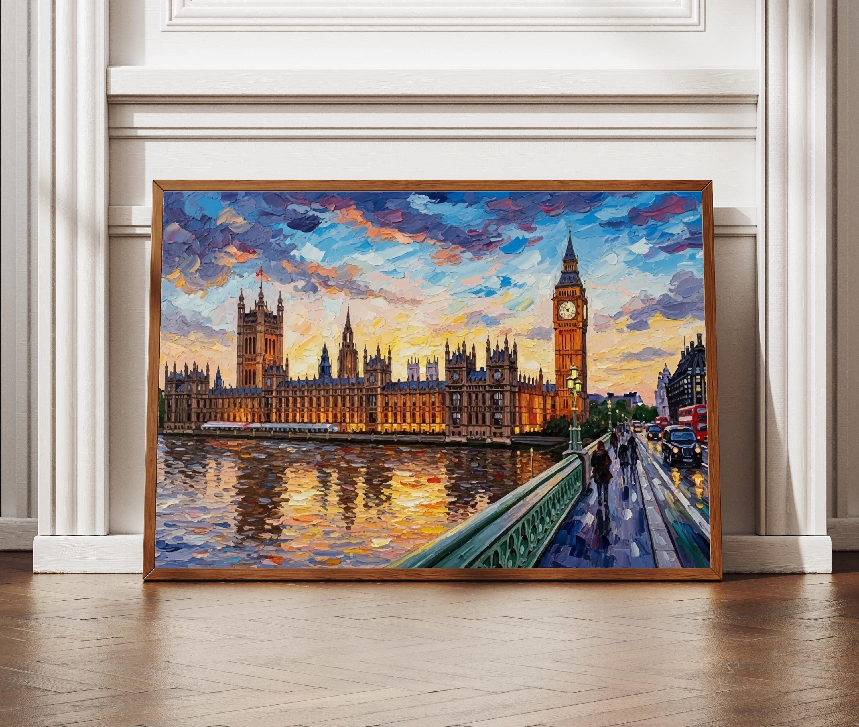 London Big Ben Wall Art | United Kingdom Travel Poster
