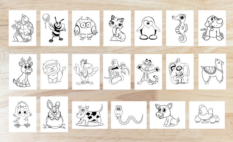 Animal Coloring Pages, Pdf Coloring Pages Animals, Easy Fun Coloring