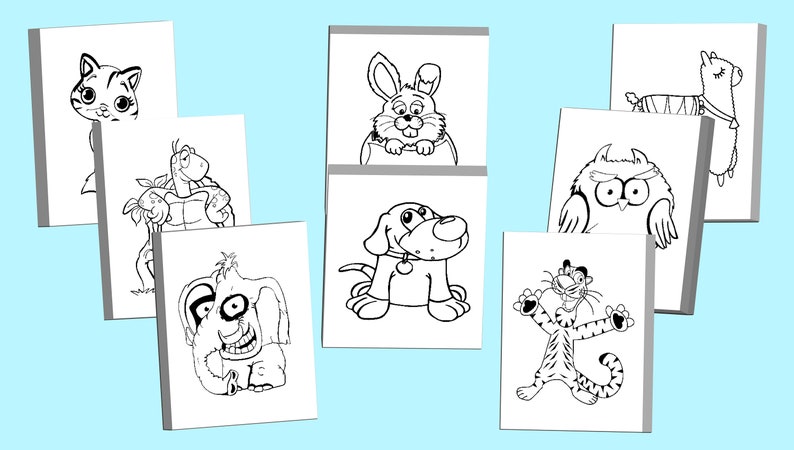 Animal Coloring Pages, Pdf Coloring Pages Animals, Easy Fun Coloring