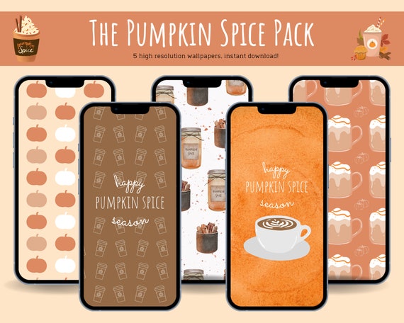 The Pumpkin Spice Phone Wallpaper Pack Fall Wallpapers Fall - Etsy The Pumpkin Spice Phone Wallpaper Pack Fall Wallpapers Fall - Etsy