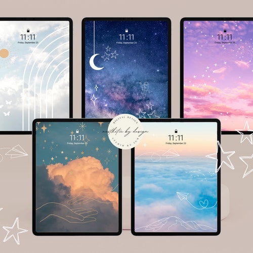 Minimalist Sky Aesthetic Ipad Wallpapers Boho Ipad - Etsy