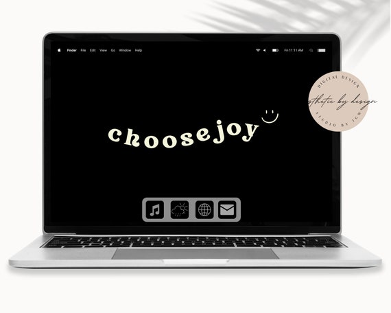 Choose Joy Laptop Wallpaper Minimalist Aesthetic Wallpaper - Etsy