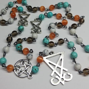 Lucifer Sigil Satan Seal Pentagram Rosary