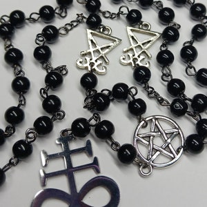Leviathan Cross Lucifer Sigil Satan Seal Pentagram Rosary