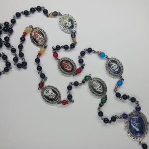 Eras Portrait Pendant Rosary Necklace