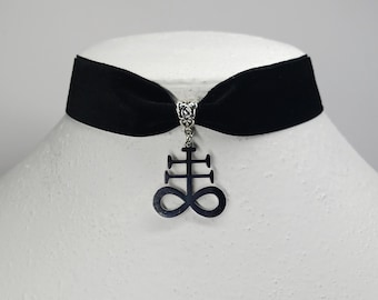 Leviathan Cross Pendant Choker