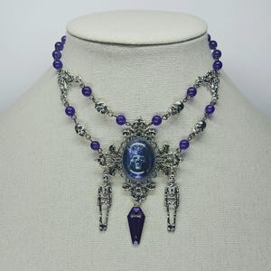 Collar Portrait Pendant Necklace