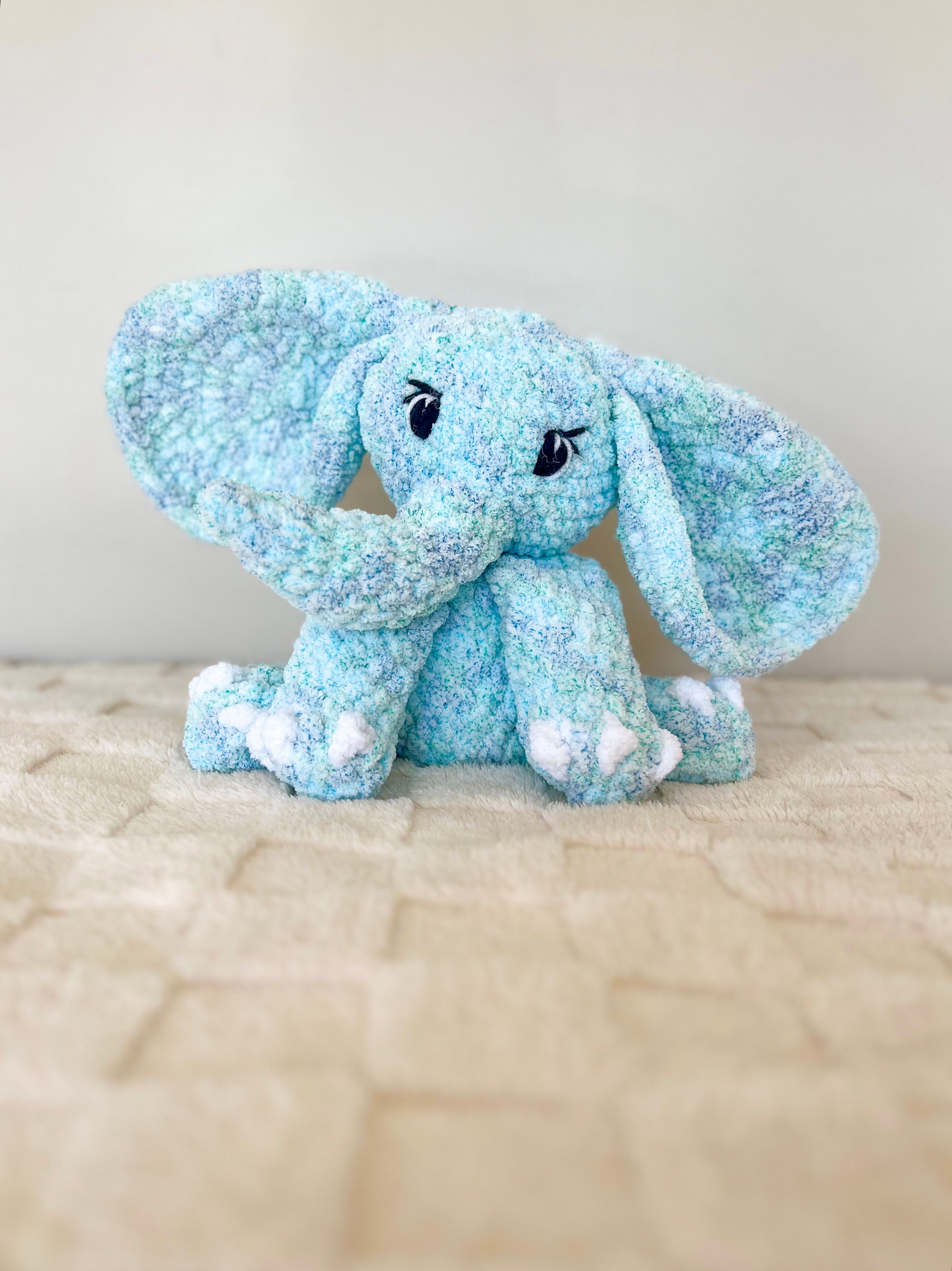 Elephant Crochet Pattern | Ellie the Elephant Low Sew Pattern - Etsy