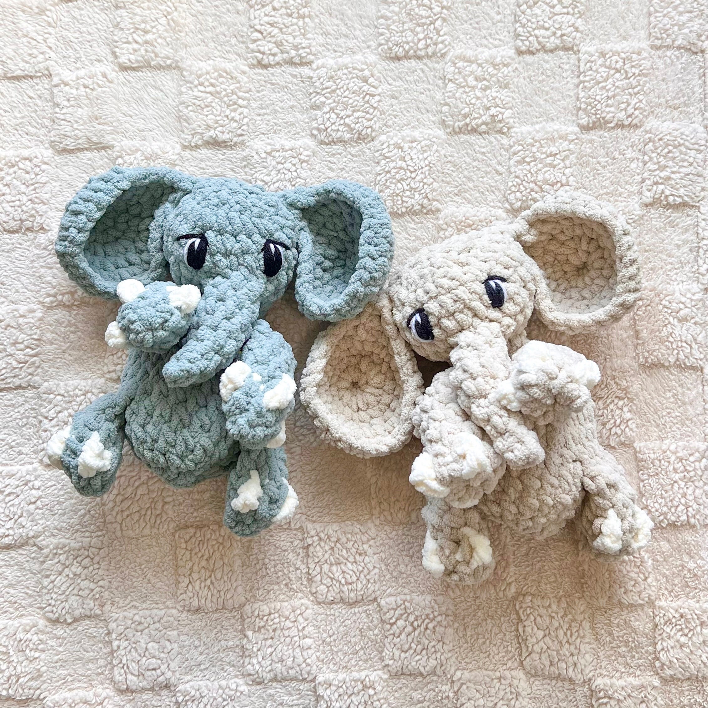 Baby Elephant Crochet Pattern | Baby Ellie the Elephant Low Sew Pattern ...