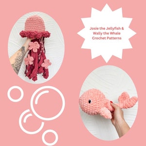 Whale and Jellyfish Crochet Pattern Bundle