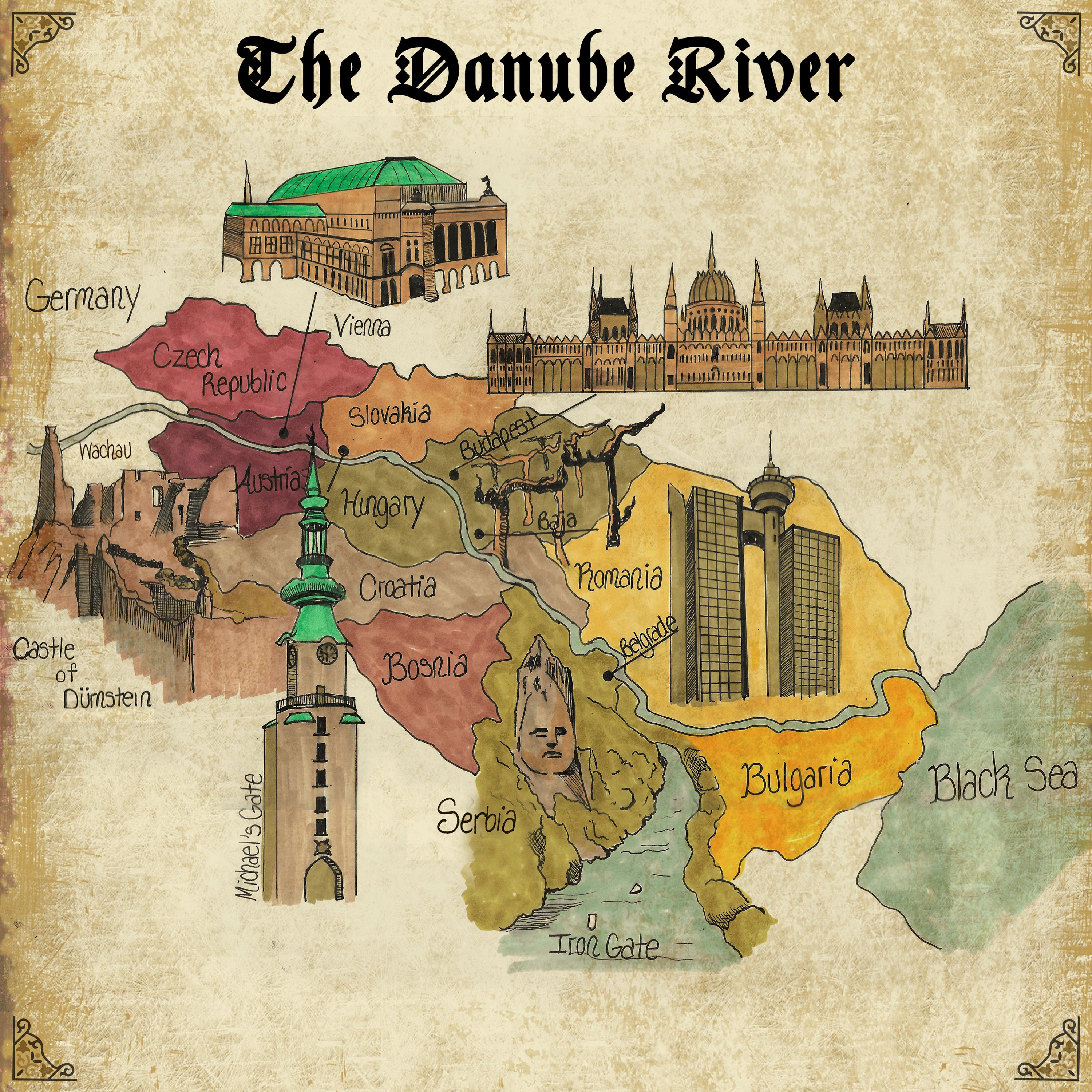 Wine Maps - Etsy