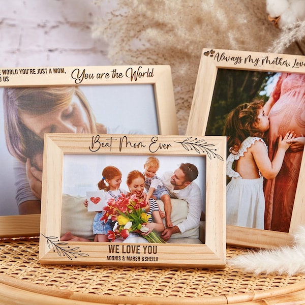 Personalized Graduation Photo Frame,Custom Family Photo Frame,Engrave Wedding Picture Frame,Engagement Photo Frame,Wedding Gift For Couple