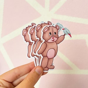 Teddy the bear decal | fall decal | Stationery Sticker | Stickersheet | Scheduler Sticker | StickerDecal | die cut decal