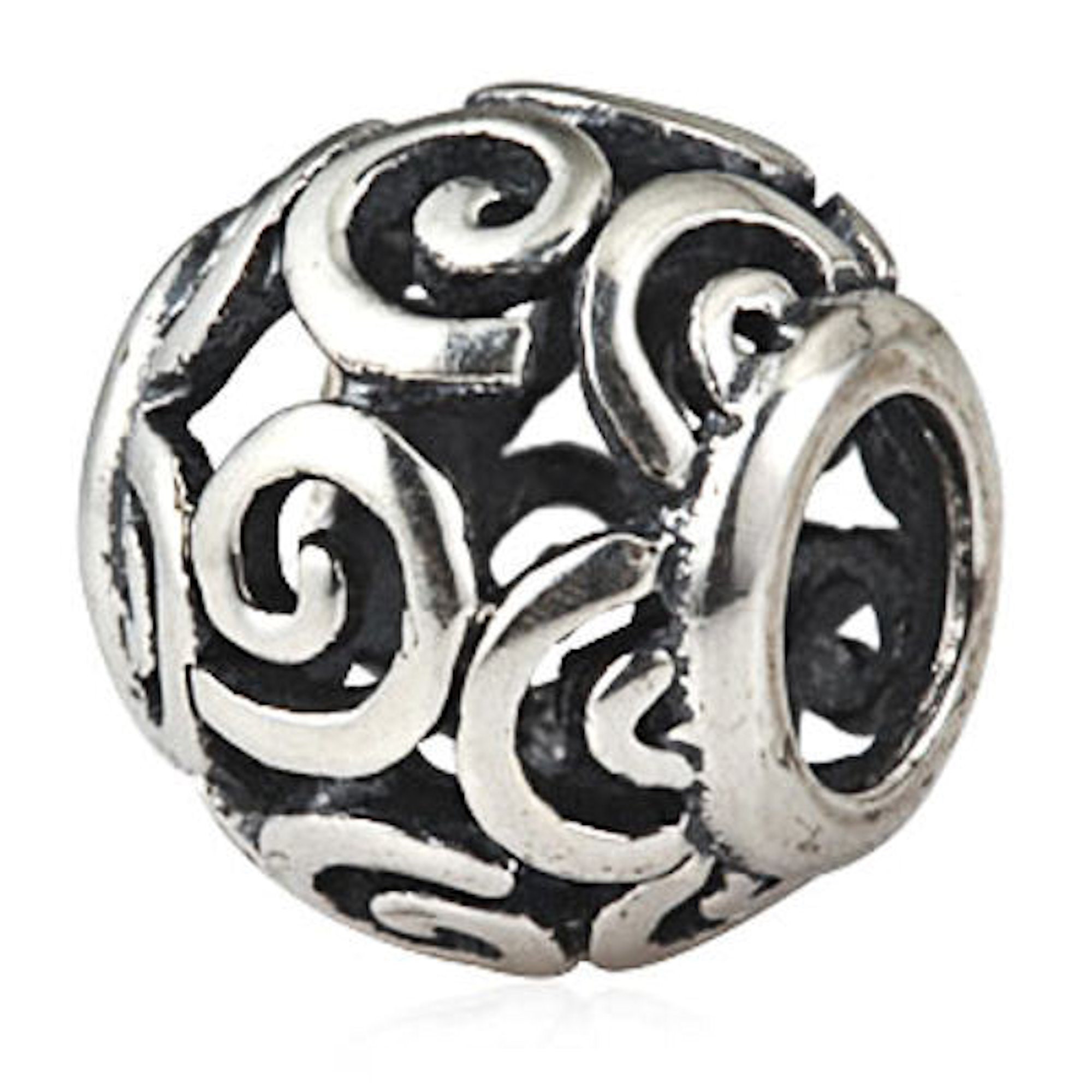 925 Sterling Silver Swirl Clip Sterling Silver Charms For European Charm  Bracelets Fashionable Womens Wedding And Engagement Jewelry Accessories  From Pgjewelry, $10.89