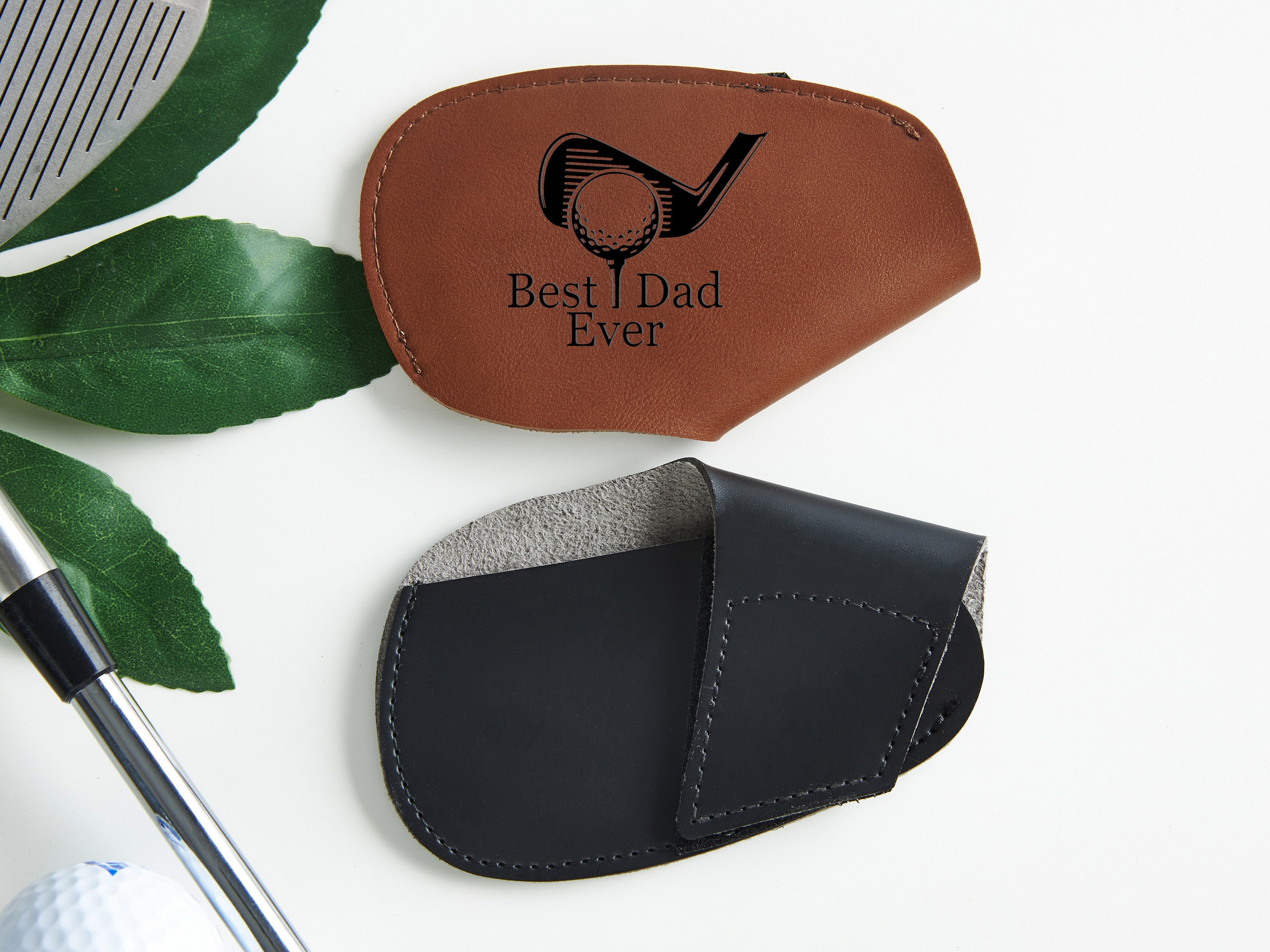 PU Leather Golf Iron Cover Personalized Golf Iron Head Cover Custom