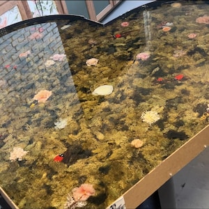 Custom Resin Epoxy Tabletop, Flower Preservation, Coffee Table, Dinning Table, Conference Table, Floral Resin, Epoxy Resin, Deposit Only