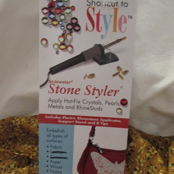 Vintage Stone Styler hot-fix Crystals, Pearl, Metals and Rhinestuds