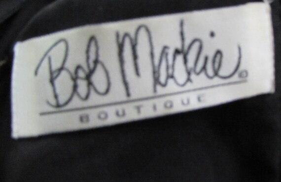 Vintage Bob Mackie Boutique dress size 4 black se… - image 5