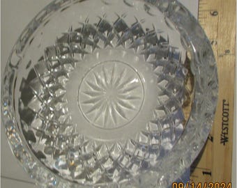 Cinzeiro de vidro VINTAGE CRYSTAL-CLEAR Barware Retro Diamond Pattern