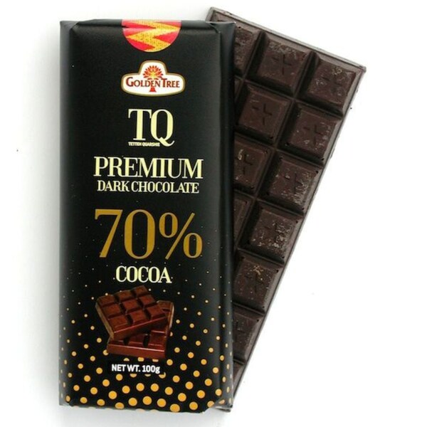 Chocolat noir premium 70 % Ghana (pur beurre de cacao) - 2 barres de 100 g