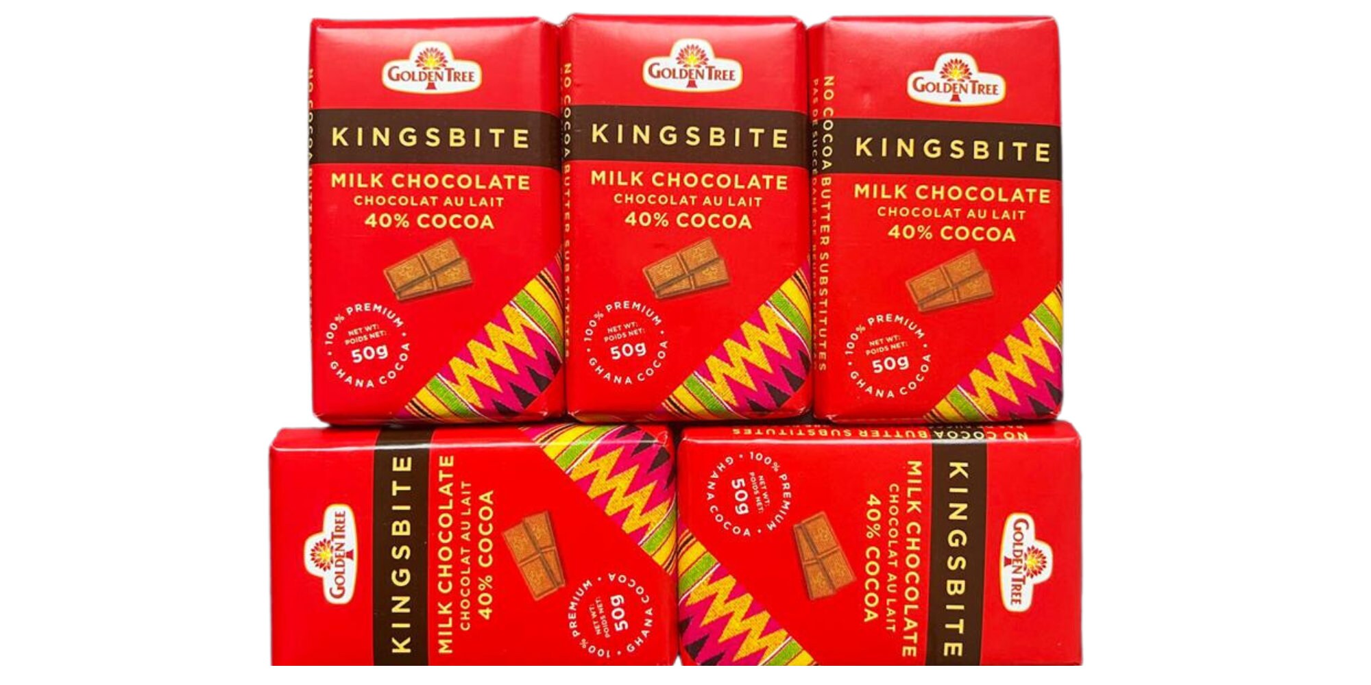 2 X 50g Kingsbite Milk Chocolate From Ghana 40 Ghana Cocoa Etsy UK
