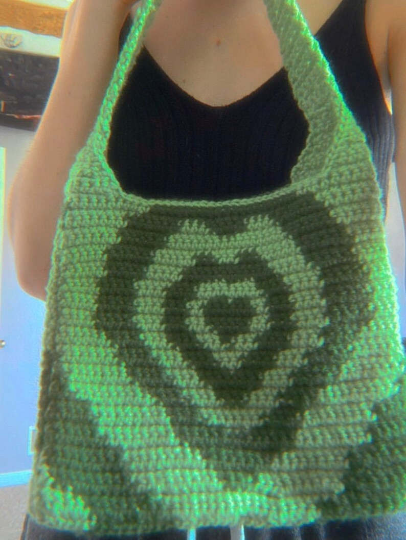 PATTERN Crochet Heart Purse Etsy