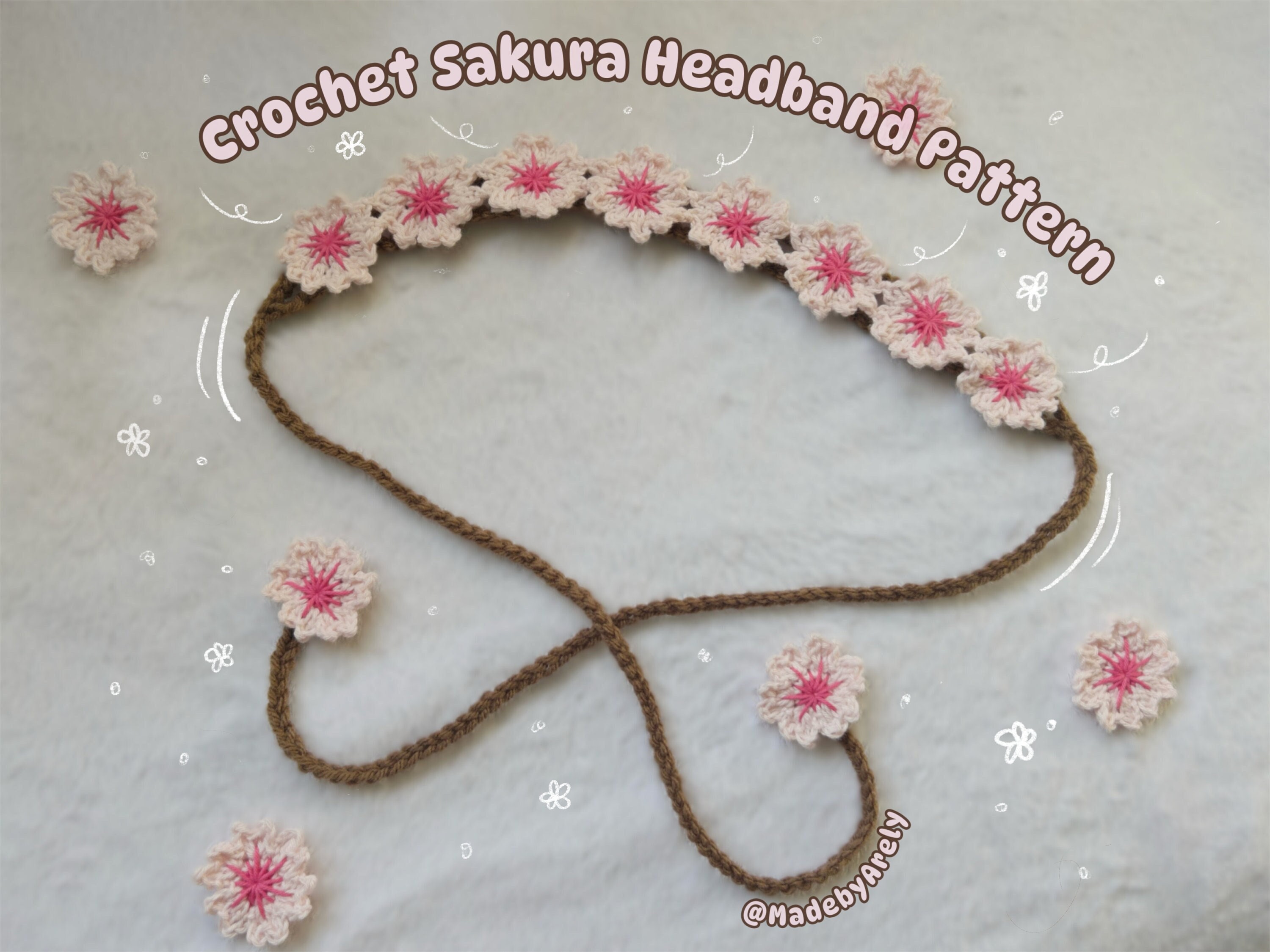 Cherry Blossom Headband - Etsy display picture 3