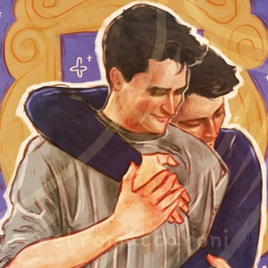 Chandler & Joey | Friends Forever-fanartprint A5